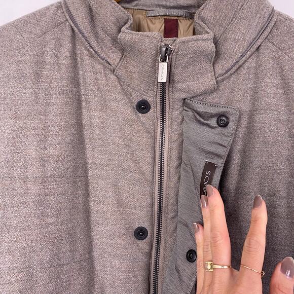 GIMO's Men's Quilted Jacket Gray Size 52 - Picture 3 of 12